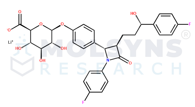 Ezetimibe O Glucuronide Lithium Salt